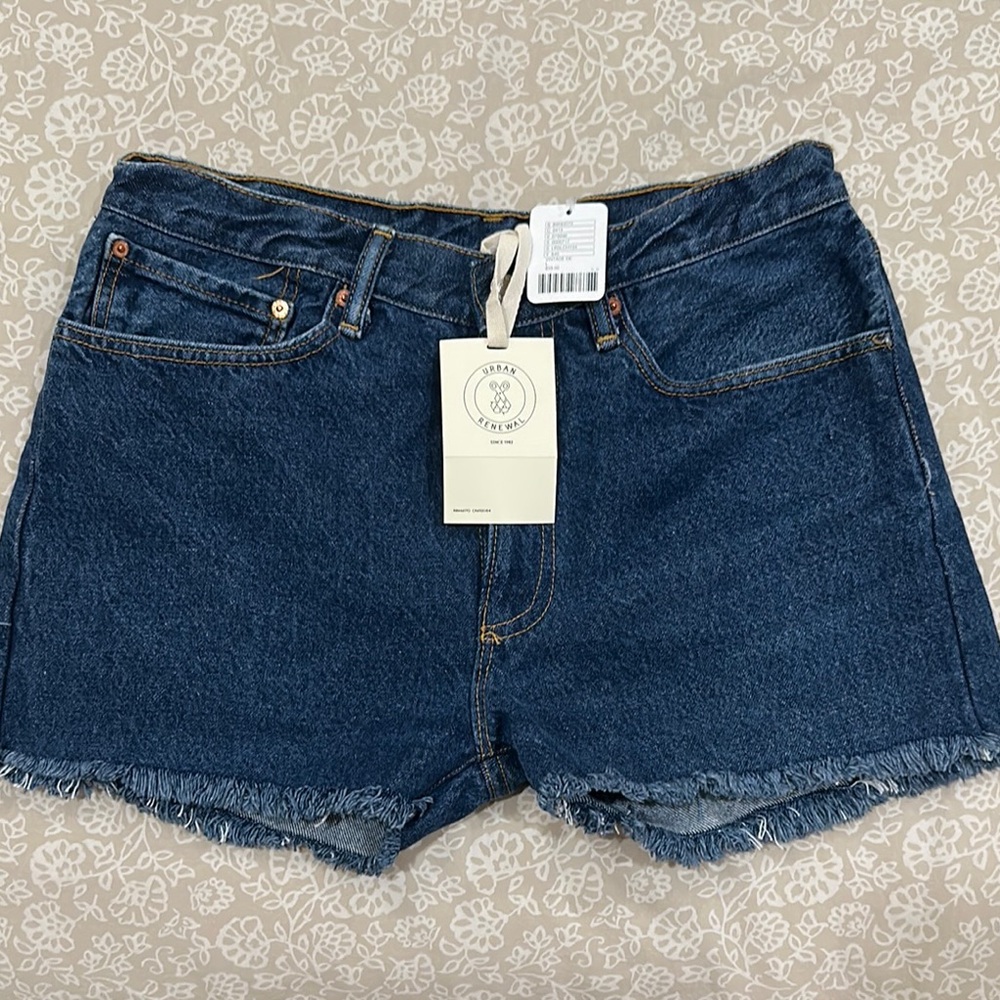 URBAN outfitters LEVI’s Blue Jean Shorts with High-Waisted Style
